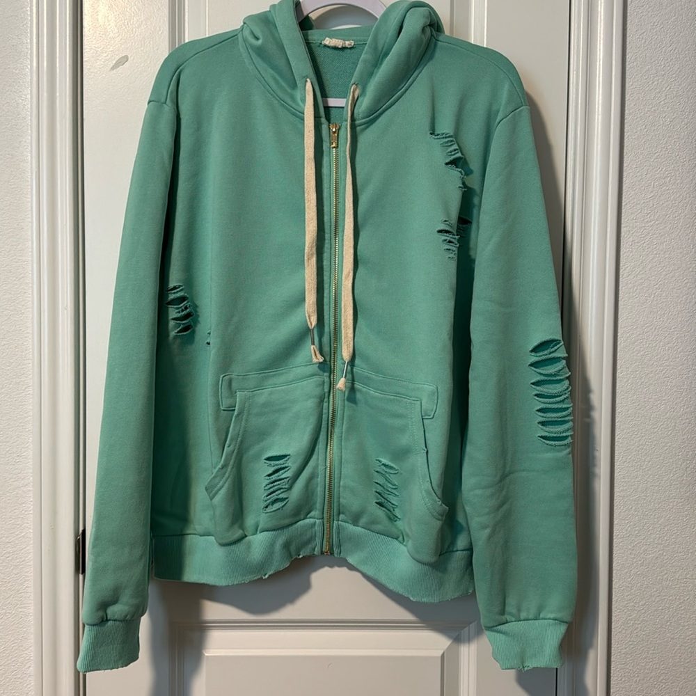 Distressed jacket